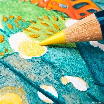 Derwent Inktense Serisi Mürekkep Bazlı Suluboya Kalem Seti - 12 Renk Metal Kutulu