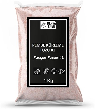 Derya Eren Pembe Kürleme Tuzu #1, Prague Salt, 100 gr,%6,25 Sodyum Nitrit, Et, Sosis, Balık, Pastırma ve Jambon Kürleme İçin (500 gr)