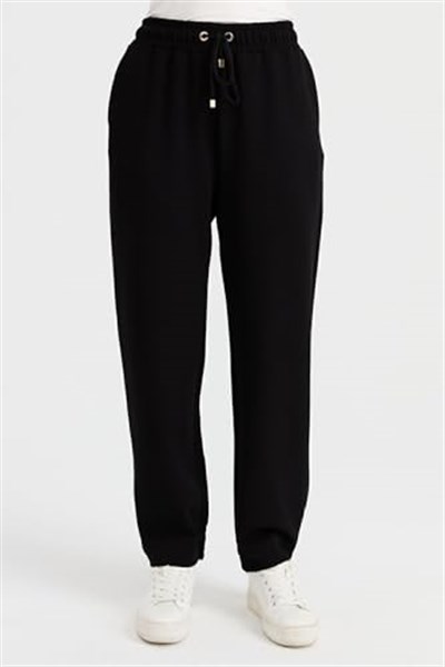 DESEN TRİKO Kadın Cepli Eşofman Pantolon Siyah Beden;XL,Renk;Siyah dsnNM9275
