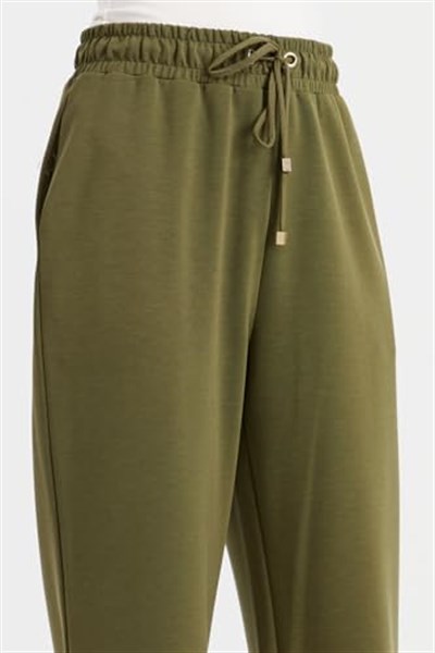 DESEN TRİKO Kadın Cepli Eşofman Pantolon Haki Beden;XL,Renk;Haki dsnNM9283
