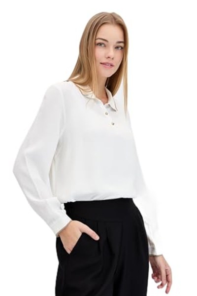 Desen Triko Kadın Uzun Kollu Shirt 23486