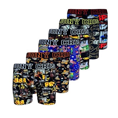 Desenli Boxer Erkek 6lı Erkek külot Don İç Giyim