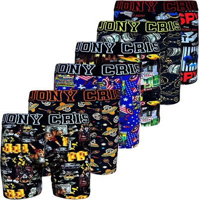 Desenli Boxer Erkek 6lı Erkek külot Don İç Giyim