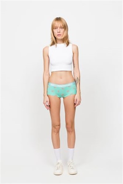 Desenli Kadın Boyshort Külot – Eco Characters – Elephantastic