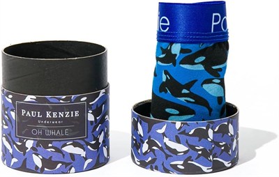 Desenli Kadın Boyshort Külot – Eco Characters – Oh Whale