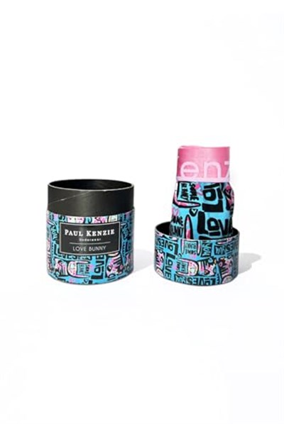 Desenli Kadın Boyshort Külot – Unique Effect – Love Bunny