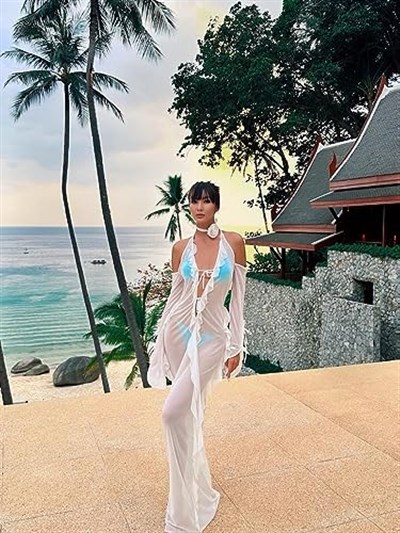 Desert Rose Collection White Tulle Pareo