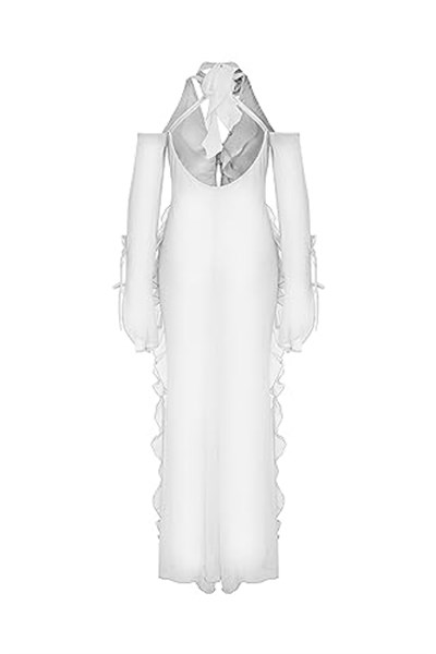 Desert Rose Collection White Tulle Pareo