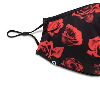 Desigual Üniseks Yetişkin Mask_Roses El Kerchief, Siyah, Tek Beden, Siyah, Tek Beden