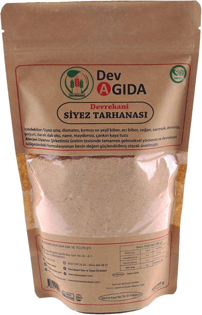 Devrekani Deva Kastamonu Ev Yapımı Siyez Tarhana 500 Gr (Aç-Kapa Ambalaj)
