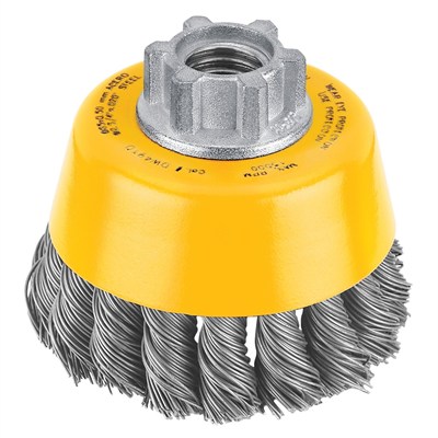 Dewalt 3-In. Carbon Steel Knotted Wire Cup Brush -DW4910