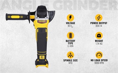 Dewalt Açılı taşlama makinesi, DCG405N, 18 V, XR, fırçasız, 125 mm (sadece gövde)