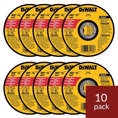 DEWALT - DW8062-10, PK DW8062 4-1/2