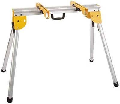 DEWALT Gönye Testere Standı, 0,5 kg Kapasite, Hafif ve Taşınabilir, Kolay Kurulum için Bacak Kilitleri, Montaj Braketleri Dahil (DWX725B)