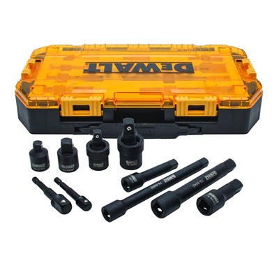 DEWALT Impact Driver Socket Adapter Set, 10-Piece 3/8