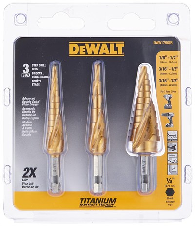 DEWALT Kademeli Matkap Ucu, 3.2-12.7mm, Darbeli