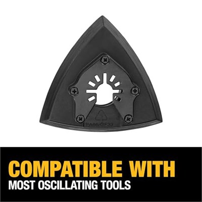 DEWALT Salınımlı alet için zımpara pedi (DWA4200), siyah