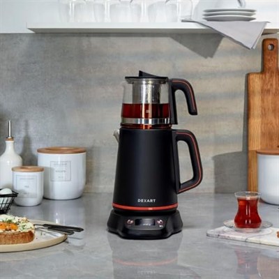 Dexart DX-1321-BL PerfectTea Dijital Çay Makinesi, Siyah