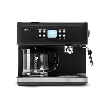 Dexart DX-1341 Home Barista 3-in-1 Filtre Kahve ve Espresso Makinesi, Siyah