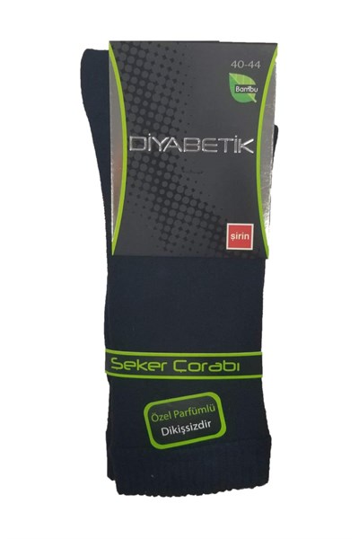 Diabetik (şeker) 3 Adet Bambu Erkek Çorap -