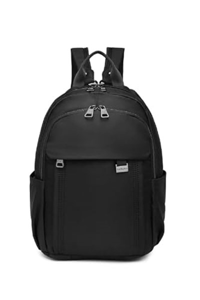 Dias avm Unisex Siyah Sırt Çantası Suya Dayanıklı Krinkıl Kumaş-1