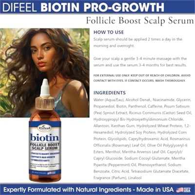 Difeel Biotin Saç Kökü Güçlendirici Saç Derisi Serumu 118ML, 21959051820