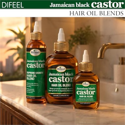 Difeel Jamaican Black Castor Yavaş Uzayan Saçlara Özel Saç Bakım Yağı 75ML
