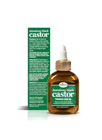 Difeel Jamaican Black Castor Yavaş Uzayan Saçlara Özel Saç Bakım Yağı 75ML