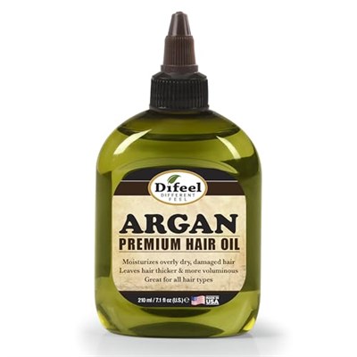 Difeel Premium Hair Oil doğal saç yağı, argan yağı, kuru saçlara karşı, saç foliküllerini düzleştirir, nemlendirir, saçı daha kalın, yumuşak ve ipeksi bırakır, 235 ml