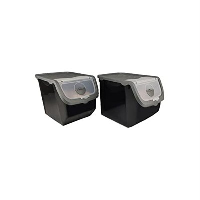 Digithome Coral 2li Soğan Patates Saklama Kabı 12 Litre - Gri