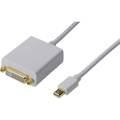 Digitus Assmann Ak-340406-001-W Displayport Adaptör Kablosu, Mini Dp - Dvi M/F, 0.15M, Dp 1.1A Uyumlu, Ce, Byz - Seçenekler: Full HD - mDPden DVIya, Ultra HD - DPden HDMIya...