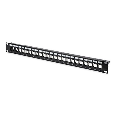 DIGITUS Professional Digitus DN-91411 24 Port 1U Rack Mount Patch Panel - Seçenekler: Cat 3 - Korumasız, Keystone - Korumalı, 25-Port...