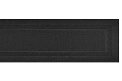 DII PVC Masa Üstü Koleksiyon Dokuma İç/Dış Mekan, Masa Örtüsü, 14x72, Siyah