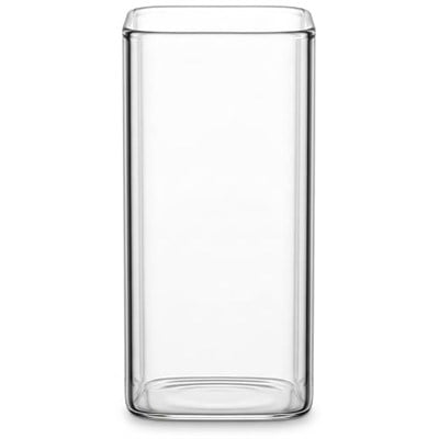 Dikdörtgen Borosilikat Cam Bardak, 300 Ml Kapasite, Isıya Dayanıklı Yapı, Makinede Yıkanabilir, Ev Ofis Restoran İçin Kullanıma Uygun Borosilikat Cam Kahve Espresso Latte Sunum Bardağı