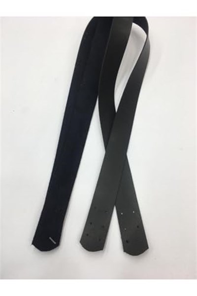 Dikmeli Spor Sap/Çanta Sapı/Deri Dikmeli Sap 70 Cm, siyah
