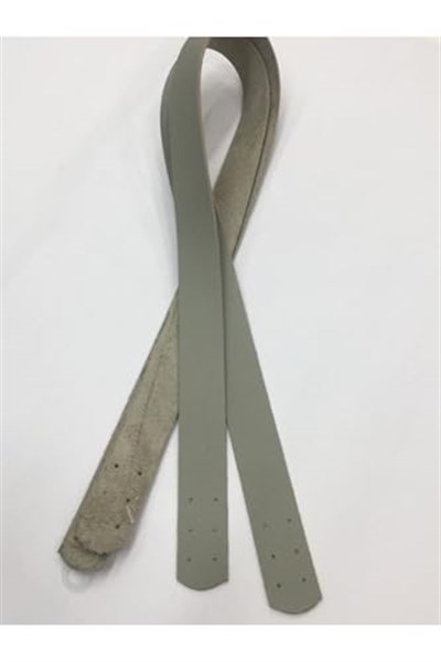 Dikmeli Spor Sap/Çanta Sapı/Deri Dikmeli Sap 70 Cm, gri