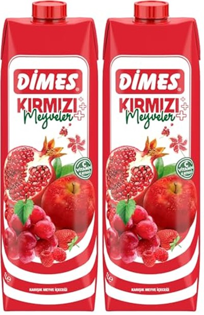 Dimes Kırmızı Karışık İçecek, 1000ml 2li paket