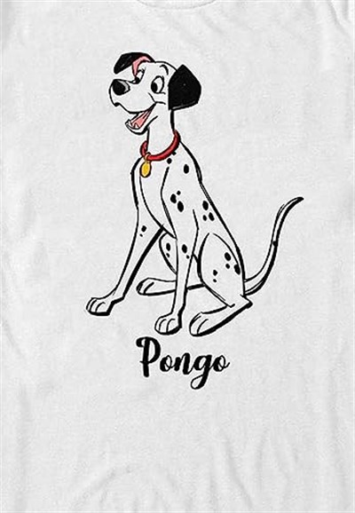 Disney 101 Dalmatians - Pongo Bisiklet Yaka T-Shirt Tişört Unisex Yetişkin