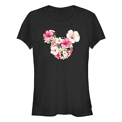 Disney Classic Mickey - Tropical Mouse Bisiklet Yaka T-Shirt Tişört Kadın