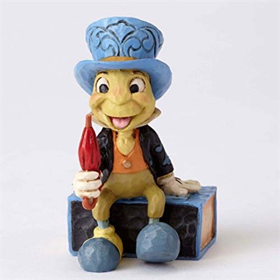 Disney geleneklerine göre 4054286 Jiminy kriket mini figür, taş, renkli, 4 x 5 x 7 cm