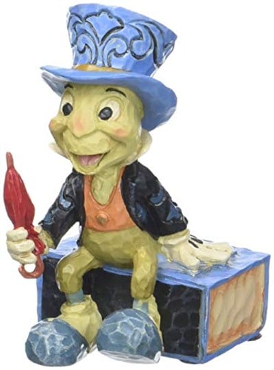 Disney geleneklerine göre 4054286 Jiminy kriket mini figür, taş, renkli, 4 x 5 x 7 cm
