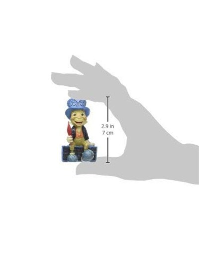 Disney geleneklerine göre 4054286 Jiminy kriket mini figür, taş, renkli, 4 x 5 x 7 cm