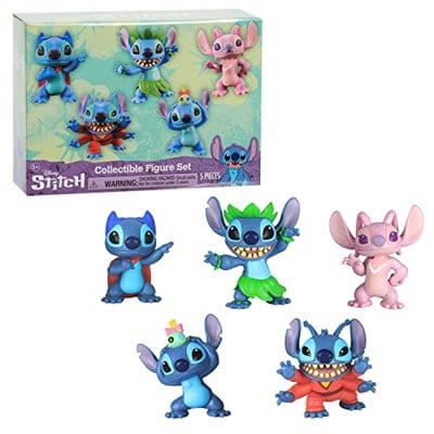 Disney s Lilo & Stitch Koleksiyon Dikiş Figürü Seti, 5 parça, Just Play tarafından, Mavi