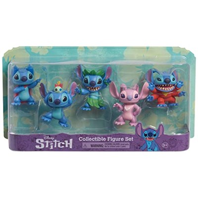 Disney s Lilo & Stitch Koleksiyon Dikiş Figürü Seti, 5 parça, Just Play tarafından, Mavi