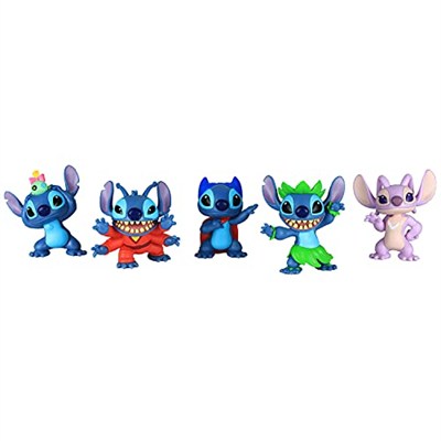 Disney s Lilo & Stitch Koleksiyon Dikiş Figürü Seti, 5 parça, Just Play tarafından, Mavi