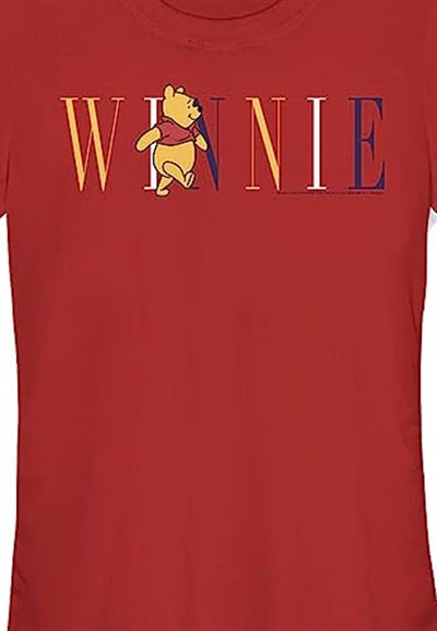 Disney Winnie the Pooh - Pooh Fashion Bisiklet Yaka T-Shirt Tişört Kadın