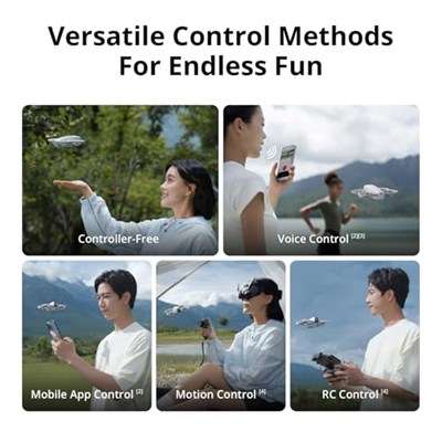 DJI Neo Fly More Combo - 4K 30 fps 3840x2880 vidoe kalites, 12 MP fotoğraf çözünürlük, 18 DK uçuş süresi, Renk Beyaz