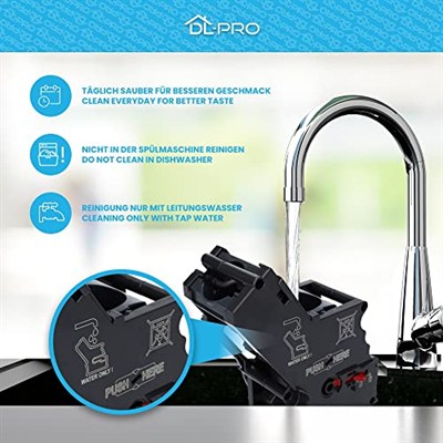 DL-pro Demleme grubu, demleme ünitesi, siyah, Siemens Bosch 11014117 11009614 EQ5 EQ6 EQ7 EQ8 kahve makinesi için uygun