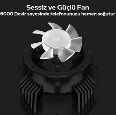 DL06 Ultra Güçlü Telefon Soğutucu Fan Seramik Turbo Soğutma