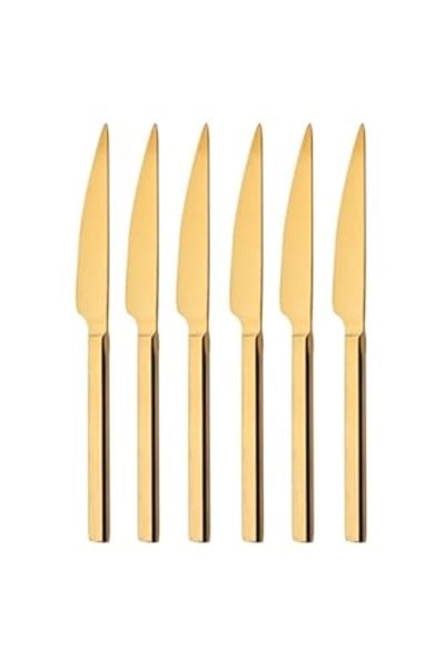 Dmr Life Pırlanta Titanyum Gold Tatlı Bıçak 6 Adet